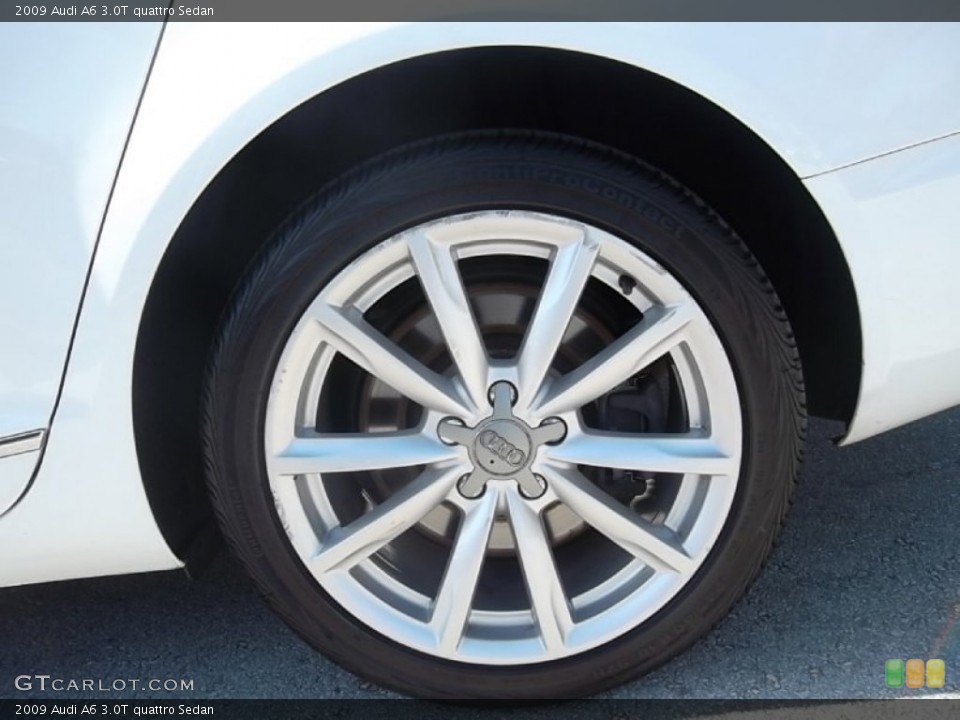 2009 Audi A6 3.0T quattro Sedan Wheel and Tire Photo #59193965