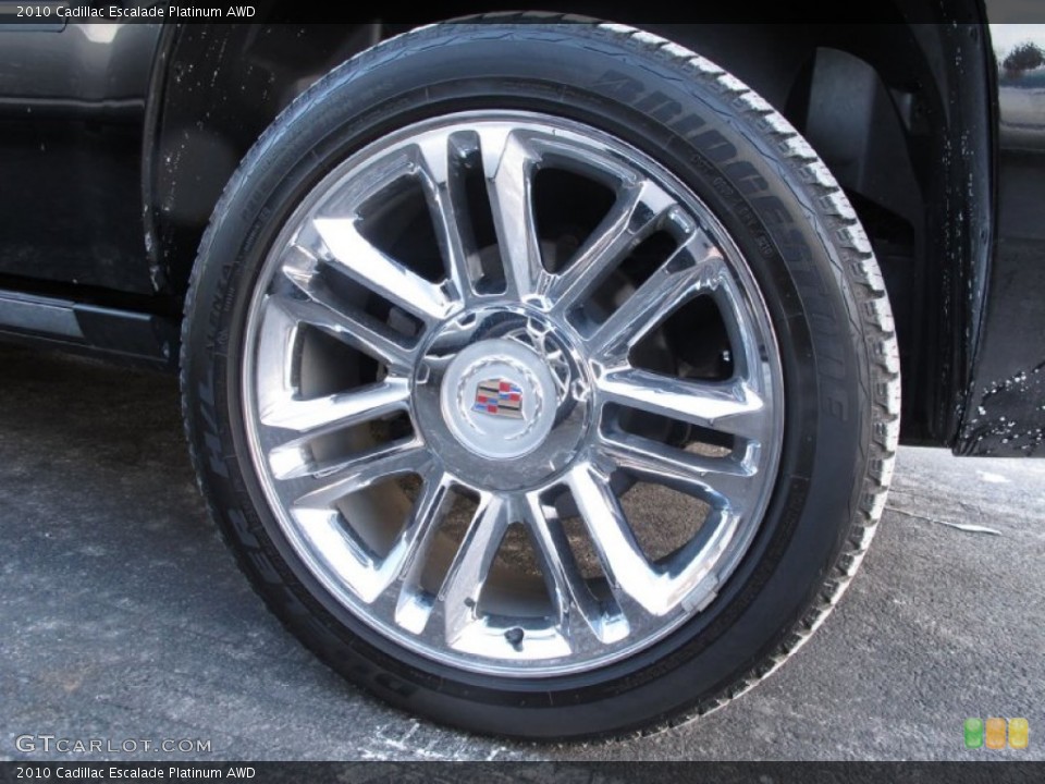 2010 Cadillac Escalade Platinum AWD Wheel and Tire Photo #59202077