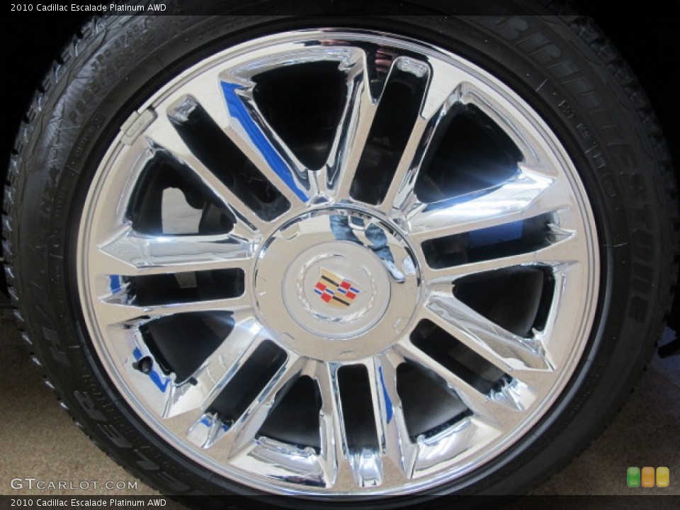 2010 Cadillac Escalade Platinum AWD Wheel and Tire Photo #59202119