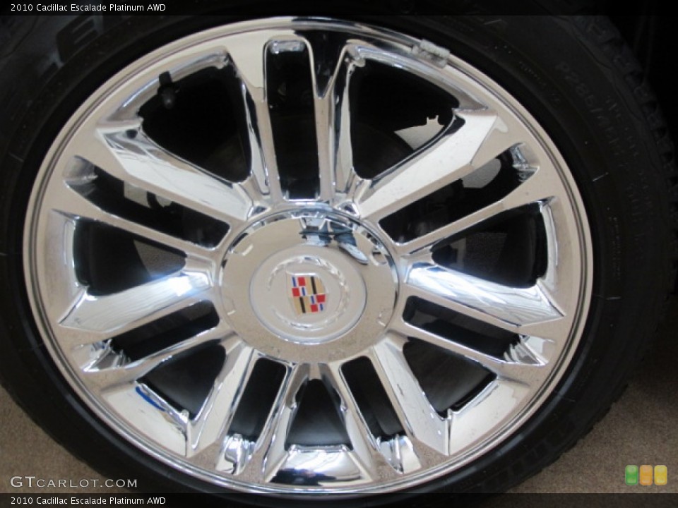 2010 Cadillac Escalade Platinum AWD Wheel and Tire Photo #59202134