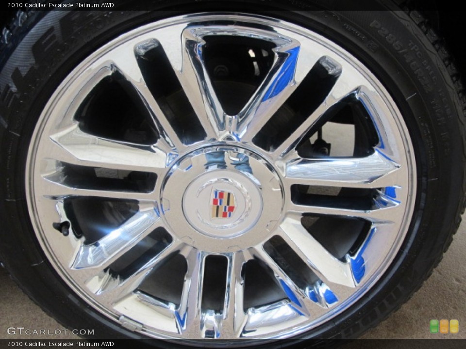 2010 Cadillac Escalade Platinum AWD Wheel and Tire Photo #59202145