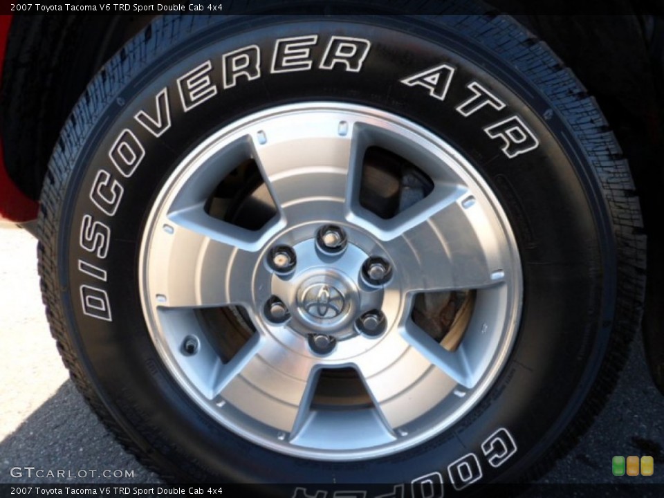 2007 Toyota Tacoma V6 TRD Sport Double Cab 4x4 Wheel and Tire Photo #59233611