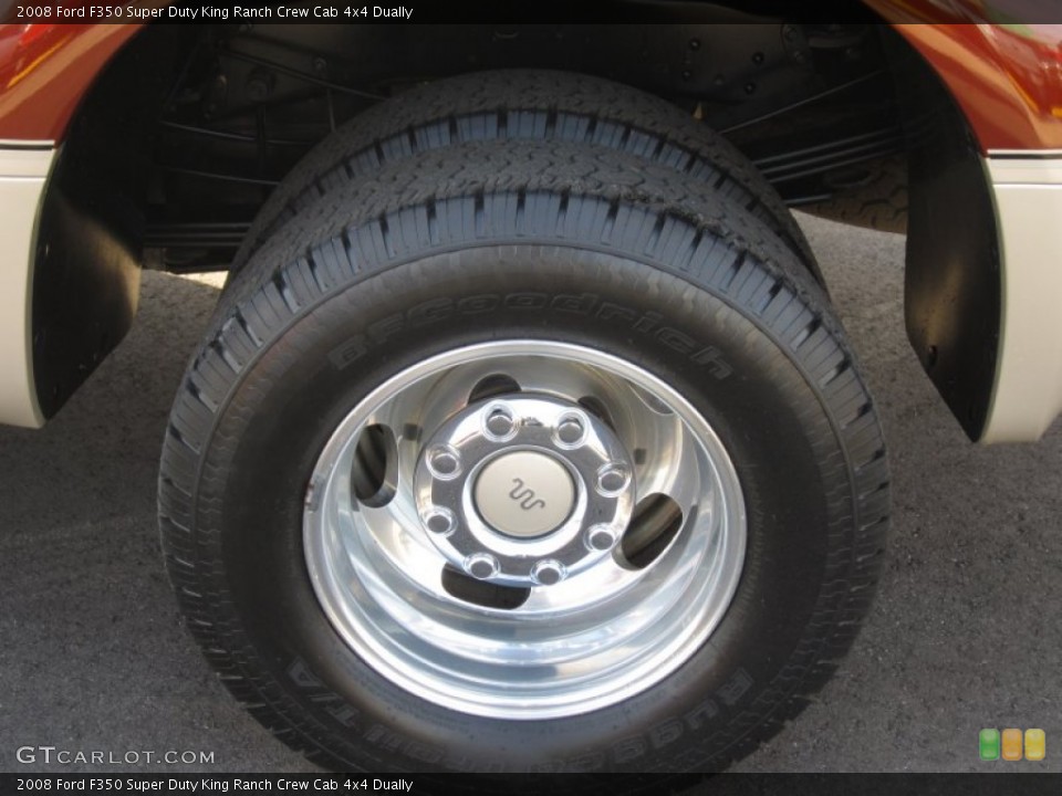 2008 Ford F350 Super Duty King Ranch Crew Cab 4x4 Dually Wheel and Tire Photo #59246662