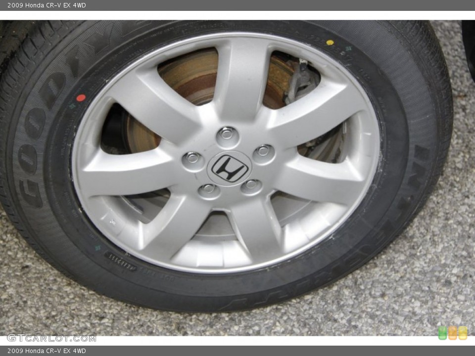 2009 Honda CR-V EX 4WD Wheel and Tire Photo #59267208