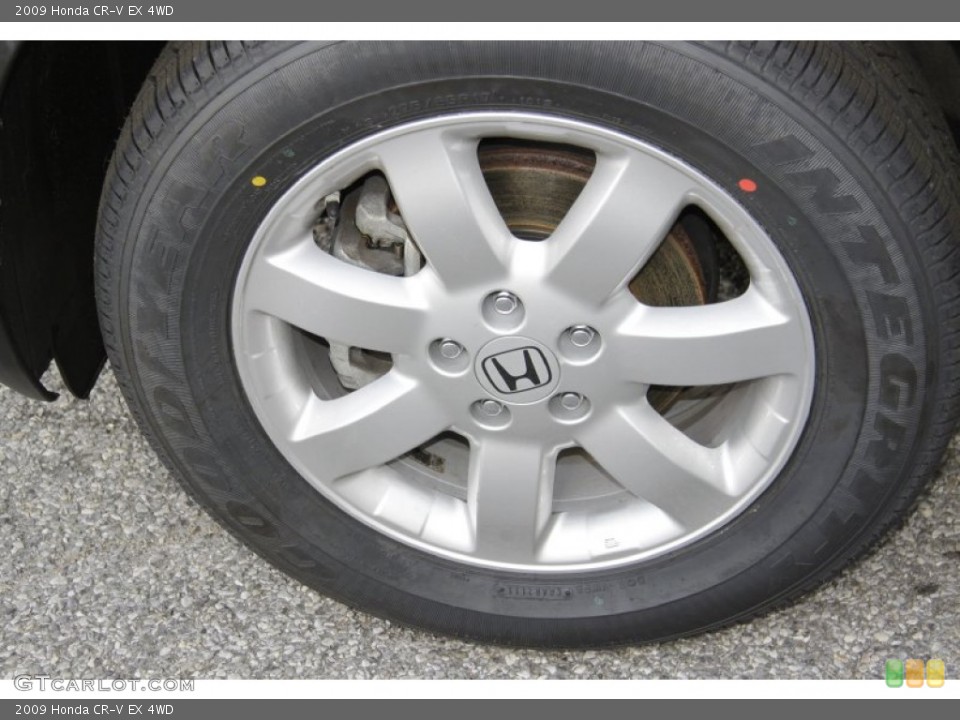 2009 Honda CR-V EX 4WD Wheel and Tire Photo #59267217