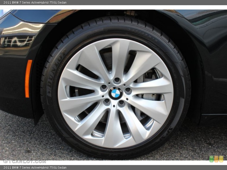 2011 BMW 7 Series ActiveHybrid 750Li Sedan Wheel and Tire Photo #59274645
