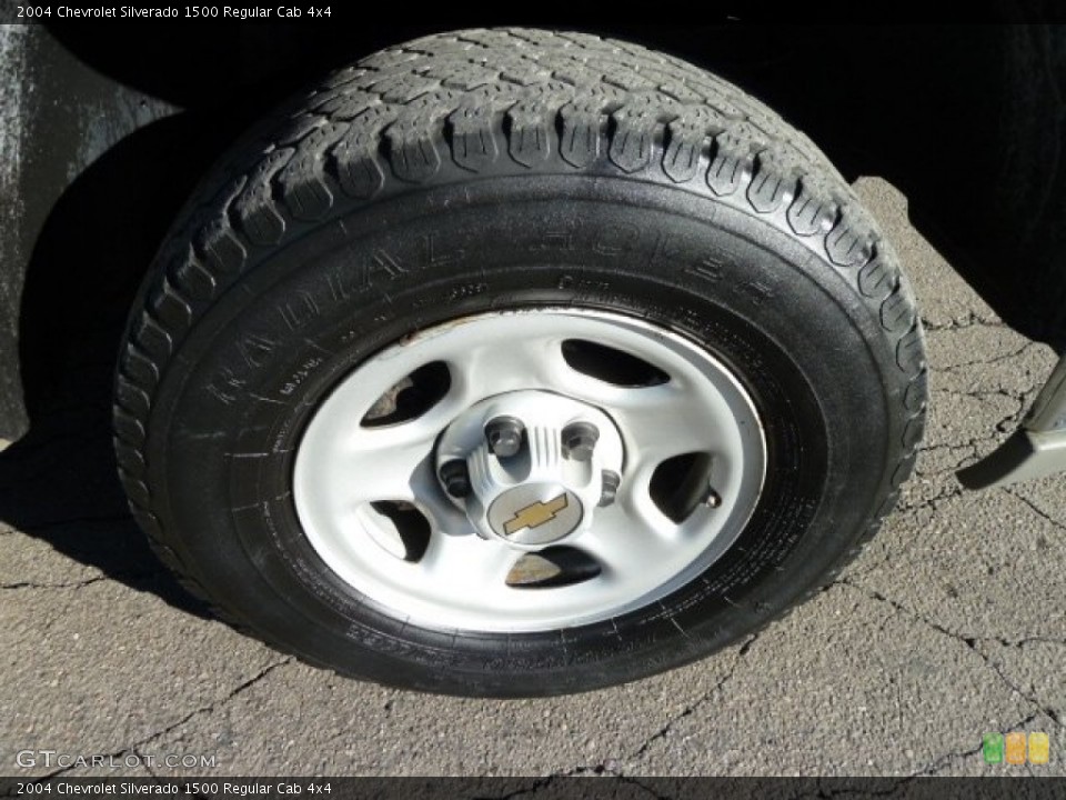 2004 Chevrolet Silverado 1500 Regular Cab 4x4 Wheel and Tire Photo #59279472