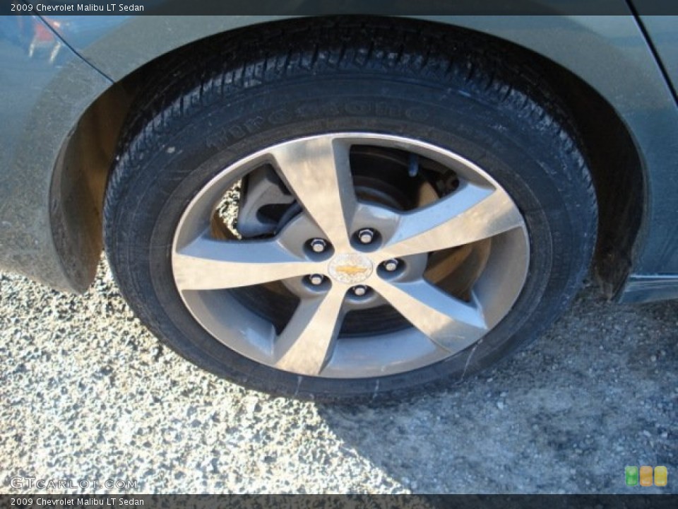 2009 Chevrolet Malibu LT Sedan Wheel and Tire Photo #59281920