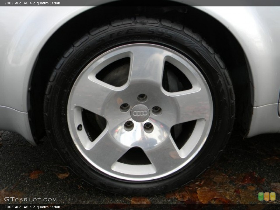 2003 Audi A6 4.2 quattro Sedan Wheel and Tire Photo #59285868