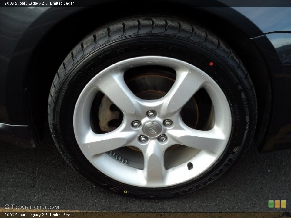 2009 Subaru Legacy 2.5i Limited Sedan Wheel and Tire Photo #59297820