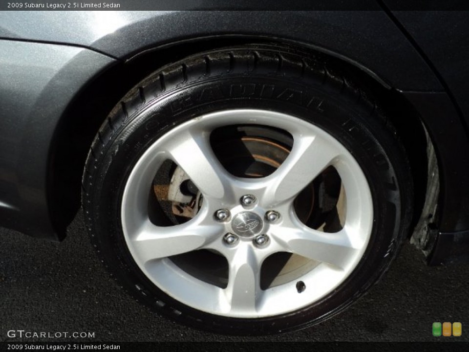 2009 Subaru Legacy 2.5i Limited Sedan Wheel and Tire Photo #59297922