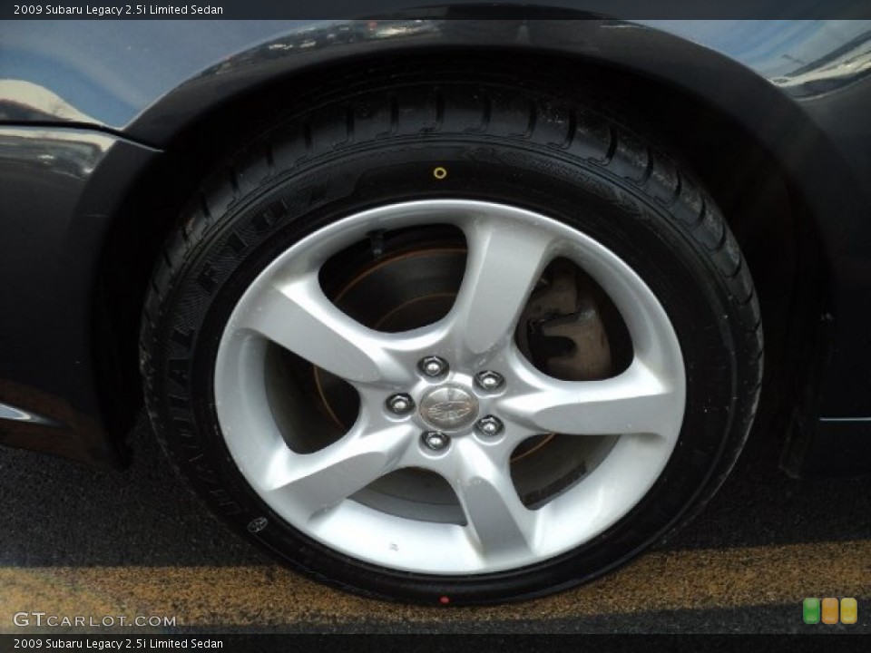 2009 Subaru Legacy 2.5i Limited Sedan Wheel and Tire Photo #59297934