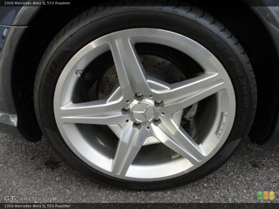 2009 Mercedes-Benz SL 550 Roadster Wheel and Tire Photo #59300630