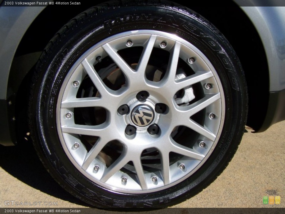 2003 Volkswagen Passat W8 4Motion Sedan Wheel and Tire Photo #59312639