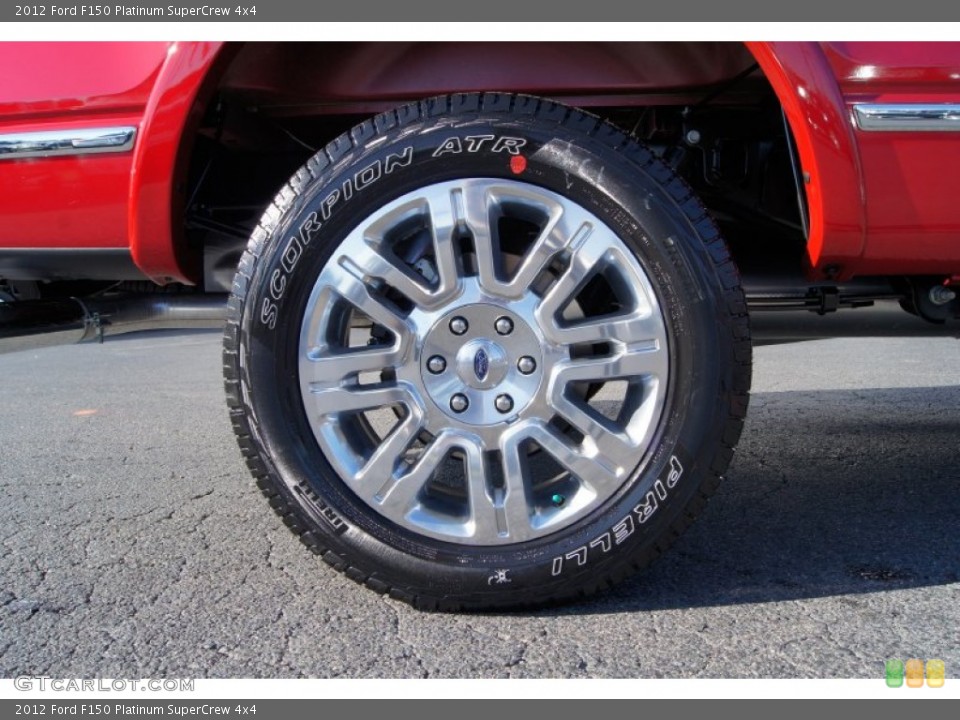 2012 Ford F150 Platinum SuperCrew 4x4 Wheel and Tire Photo #59349826