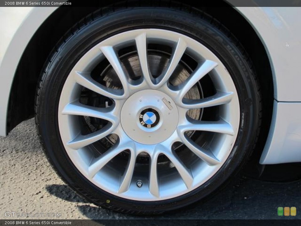 2008 BMW 6 Series 650i Convertible Wheel and Tire Photo #59354200