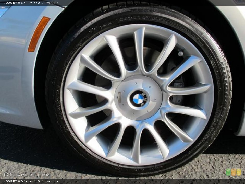 2008 BMW 6 Series 650i Convertible Wheel and Tire Photo #59354212