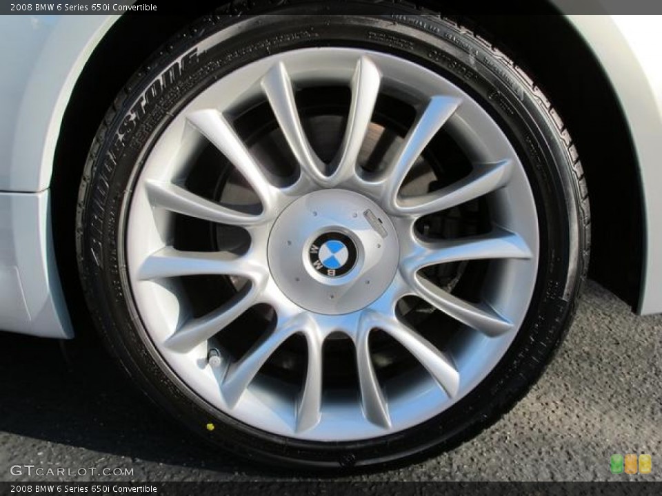 2008 BMW 6 Series 650i Convertible Wheel and Tire Photo #59354218