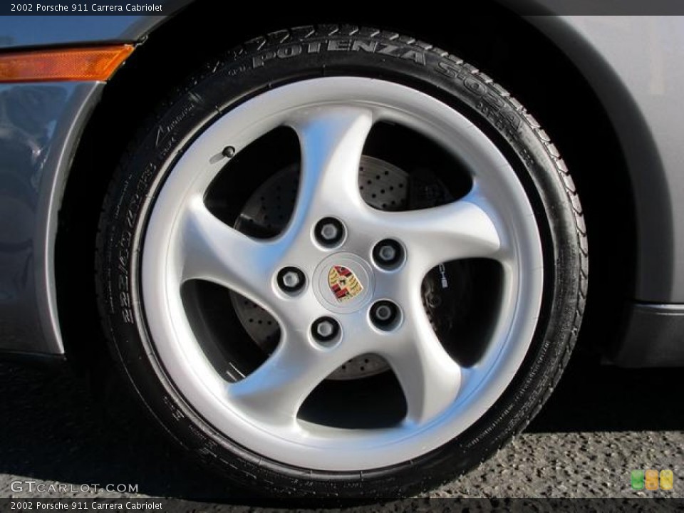 2002 Porsche 911 Carrera Cabriolet Wheel and Tire Photo #59354437