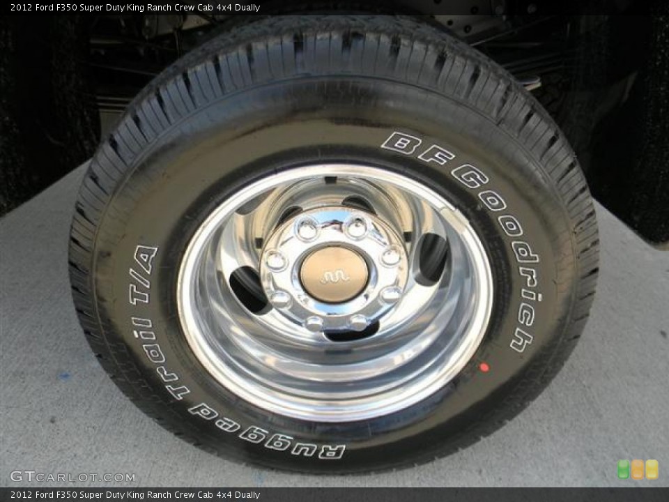 2012 Ford F350 Super Duty King Ranch Crew Cab 4x4 Dually Wheel and Tire Photo #59364642