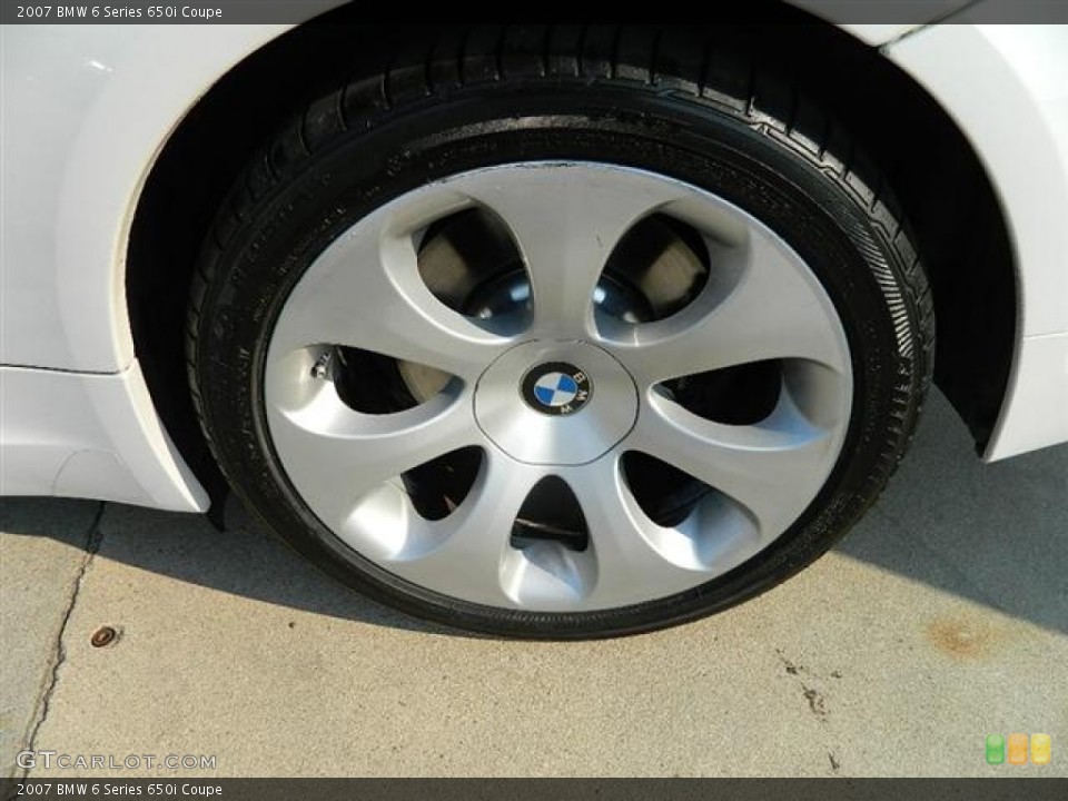 2007 BMW 6 Series 650i Coupe Wheel and Tire Photo #59374308