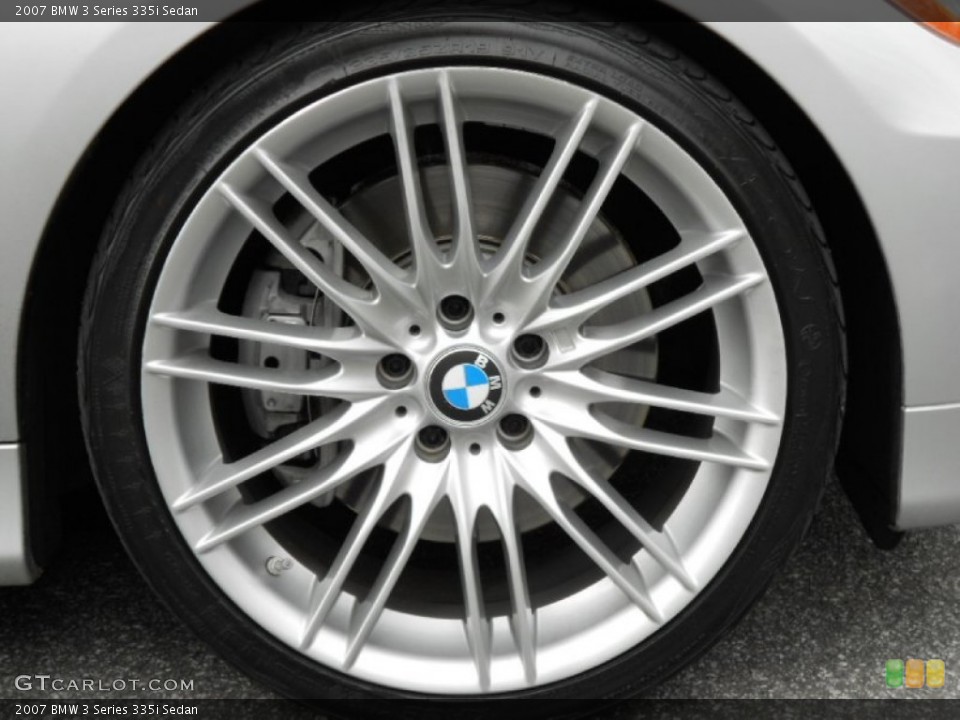 2007 BMW 3 Series 335i Sedan Wheel and Tire Photo #59380475
