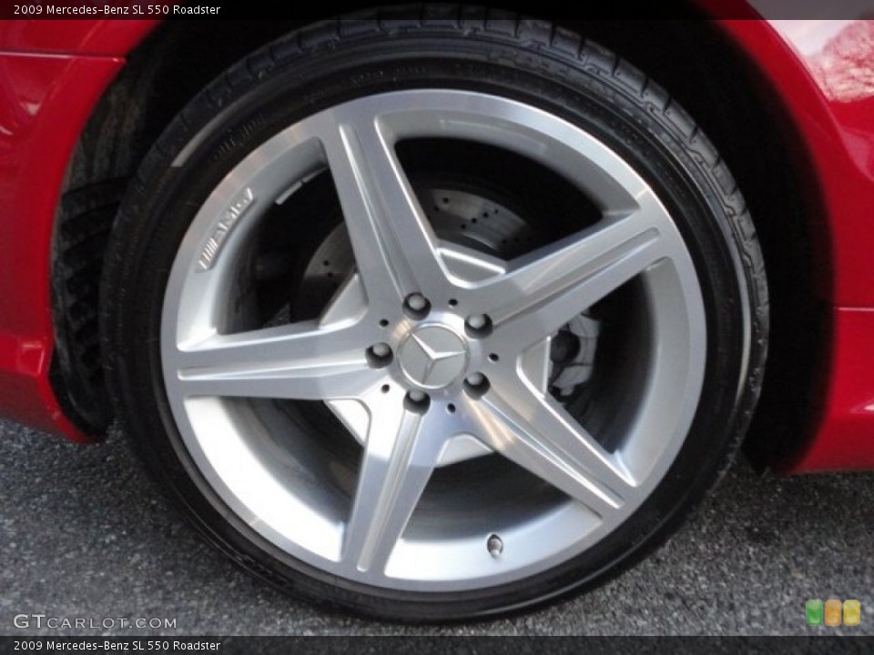 2009 Mercedes-Benz SL 550 Roadster Wheel and Tire Photo #59393660