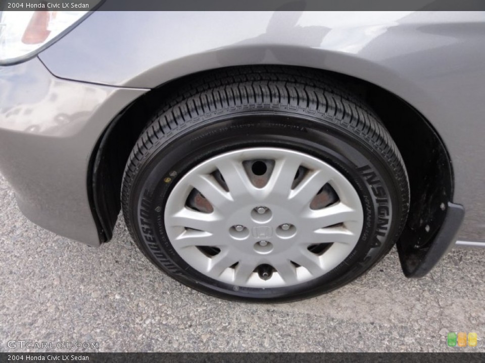 2004 Honda Civic LX Sedan Wheel and Tire Photo #59394215
