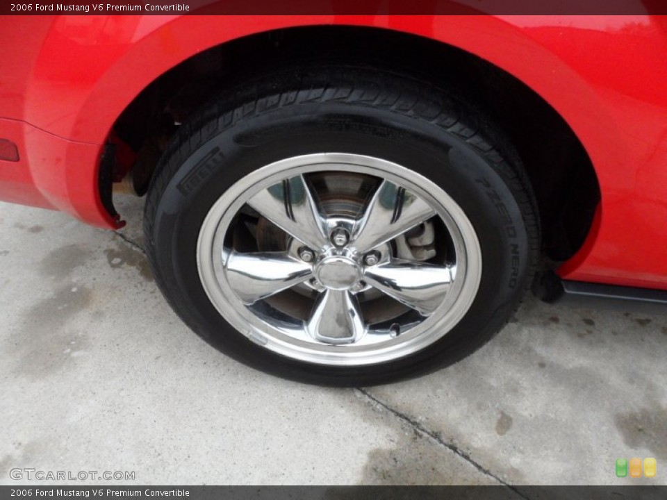 2006 Ford Mustang V6 Premium Convertible Wheel and Tire Photo #59401349