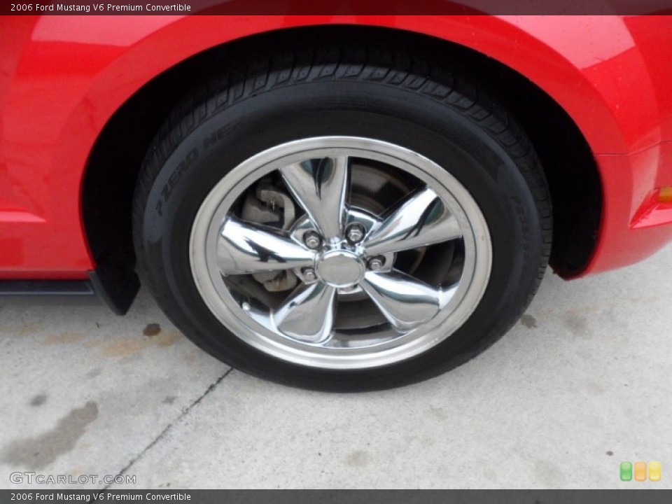 2006 Ford Mustang V6 Premium Convertible Wheel and Tire Photo #59401358