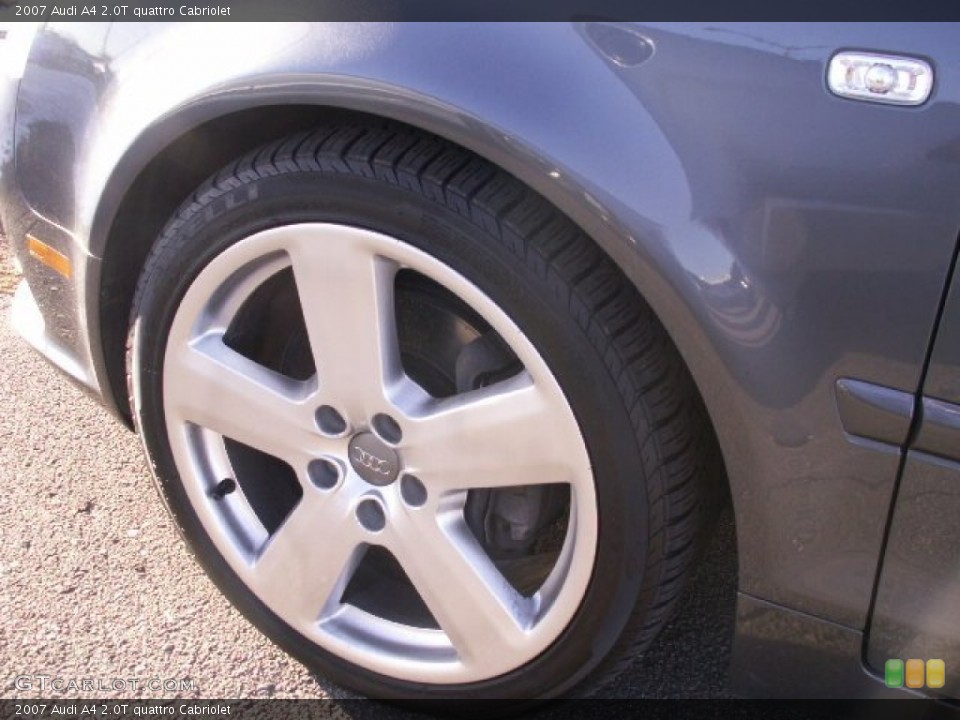 2007 Audi A4 2.0T quattro Cabriolet Wheel and Tire Photo #59409904