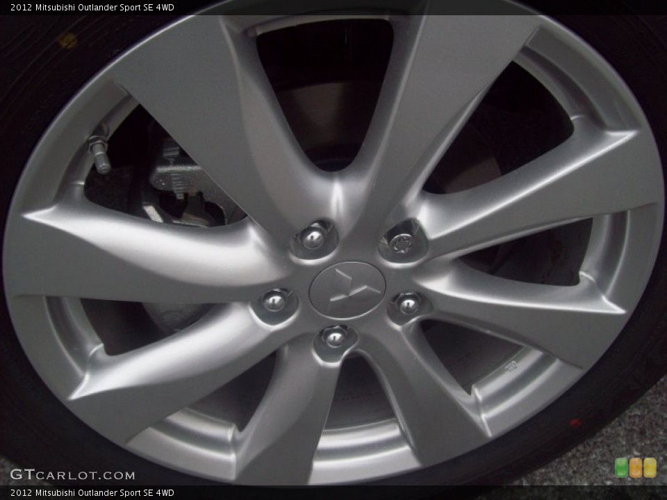 2012 Mitsubishi Outlander Sport SE 4WD Wheel and Tire Photo #59413016