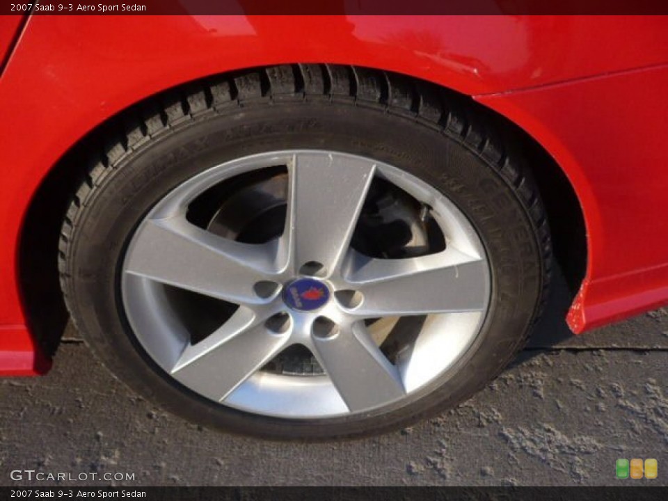 2007 Saab 9-3 Aero Sport Sedan Wheel and Tire Photo #59414900