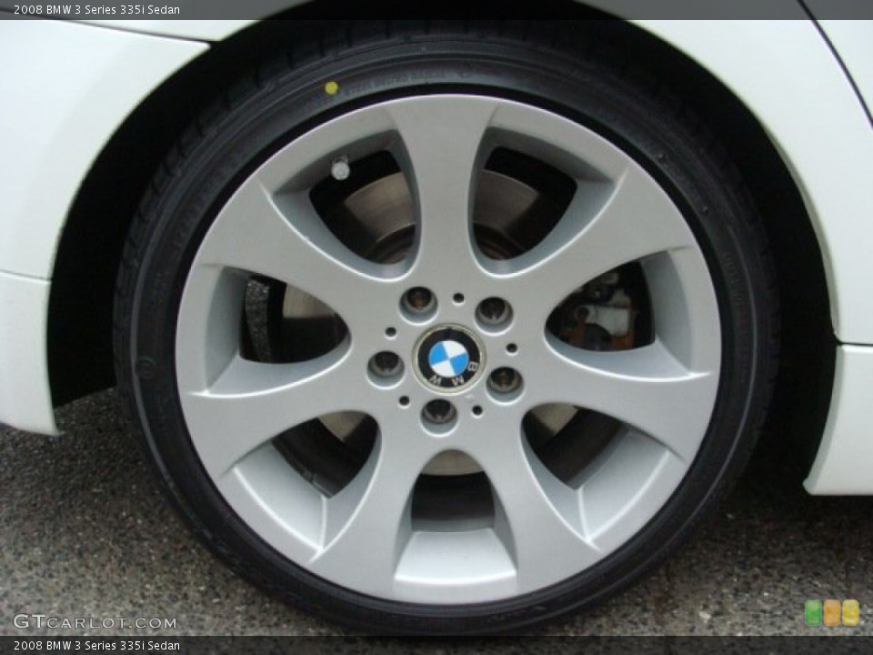 2008 BMW 3 Series 335i Sedan Wheel and Tire Photo #59429288