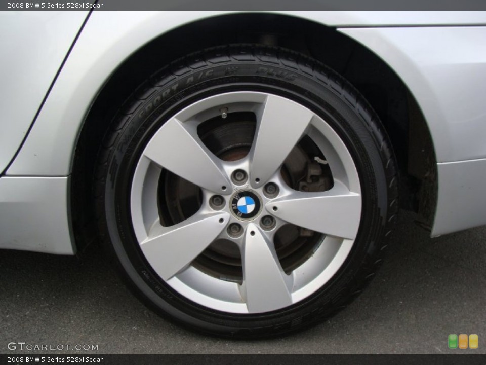 2008 BMW 5 Series 528xi Sedan Wheel and Tire Photo #59455214
