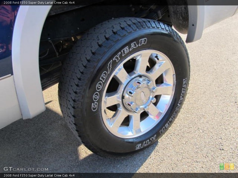 2008 Ford F350 Super Duty Lariat Crew Cab 4x4 Wheel and Tire Photo #59461655
