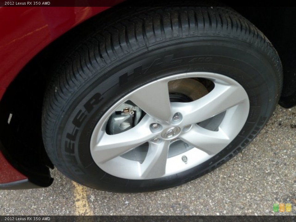 2012 Lexus RX 350 AWD Wheel and Tire Photo #59463893