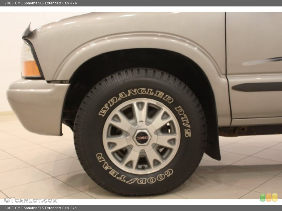 2003 GMC Sonoma SLS Extended Cab 4x4 Wheel and Tire Photo #59476676