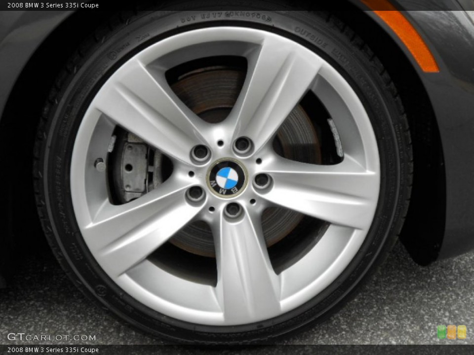 2008 BMW 3 Series 335i Coupe Wheel and Tire Photo #59487593