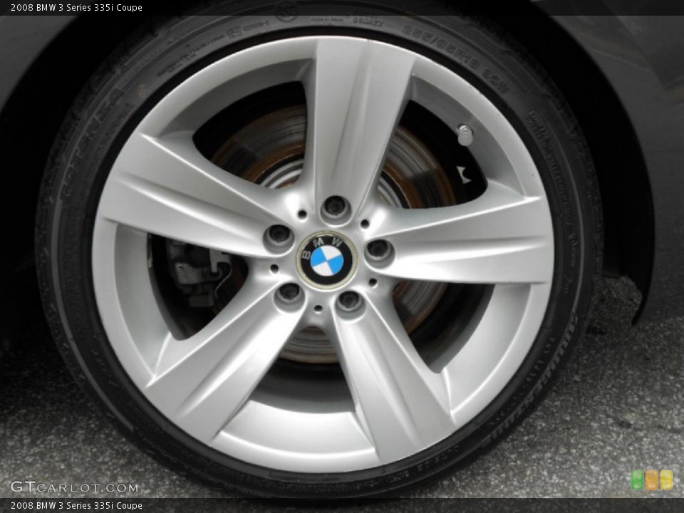 2008 BMW 3 Series 335i Coupe Wheel and Tire Photo #59487602