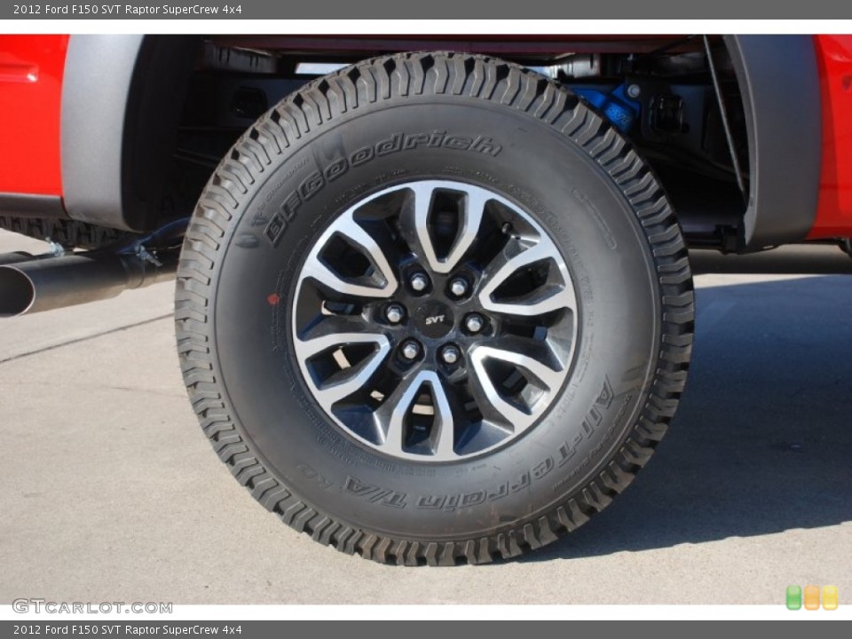 2012 Ford F150 SVT Raptor SuperCrew 4x4 Wheel and Tire Photo #59500587