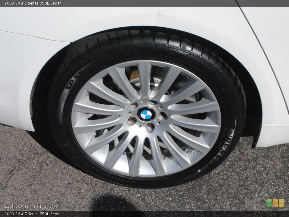 2009 BMW 7 Series 750Li Sedan Wheel and Tire Photo #59509473