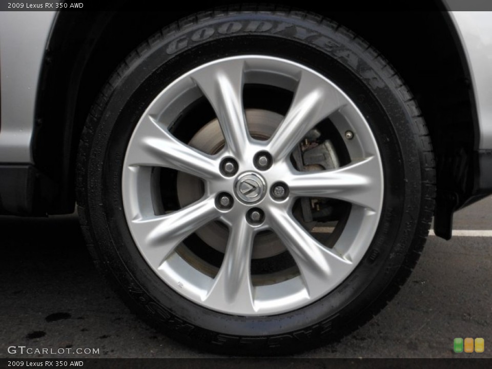 2009 Lexus RX 350 AWD Wheel and Tire Photo #59510643