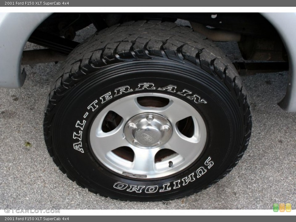 2001 Ford F150 XLT SuperCab 4x4 Wheel and Tire Photo #59521665