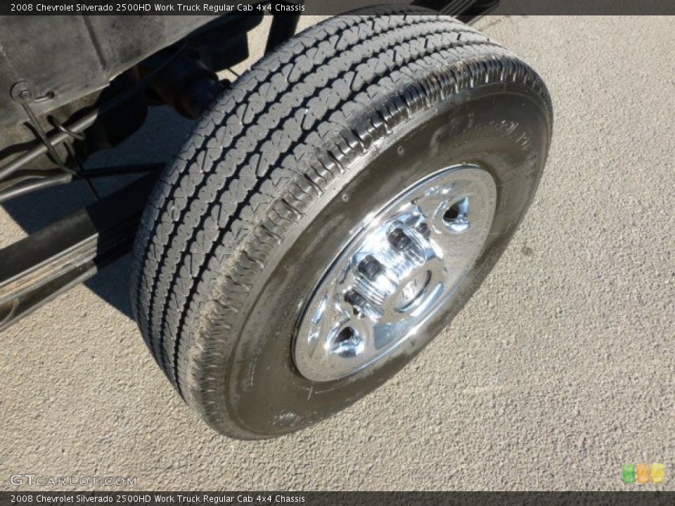 2008 Chevrolet Silverado 2500HD Work Truck Regular Cab 4x4 Chassis Wheel and Tire Photo #59523696