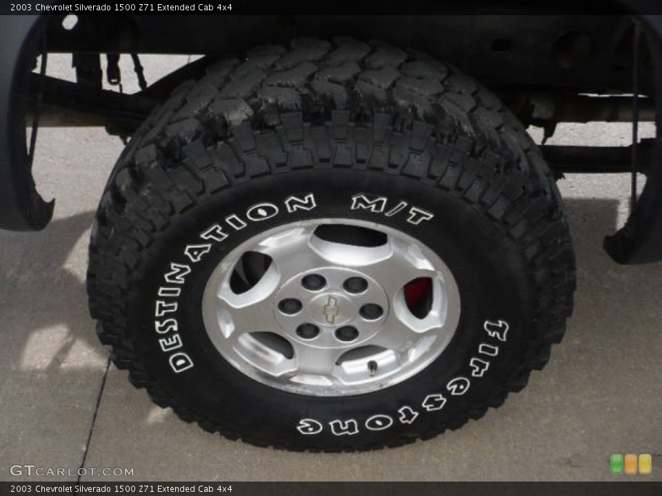 2003 Chevrolet Silverado 1500 Z71 Extended Cab 4x4 Wheel and Tire Photo #59525947
