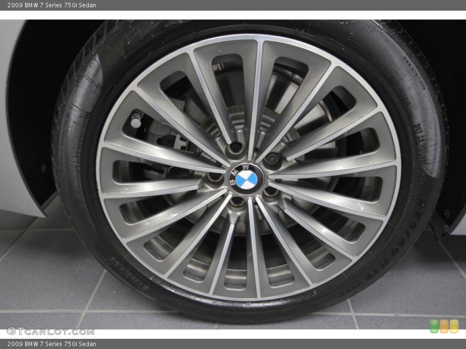 2009 BMW 7 Series 750i Sedan Wheel and Tire Photo #59530679