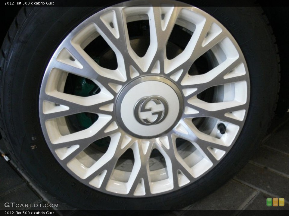 2012 Fiat 500 c cabrio Gucci Wheel and Tire Photo #59535325