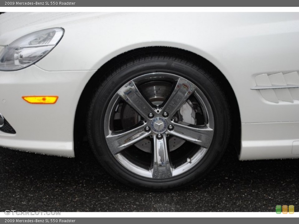 2009 Mercedes-Benz SL 550 Roadster Wheel and Tire Photo #59536549