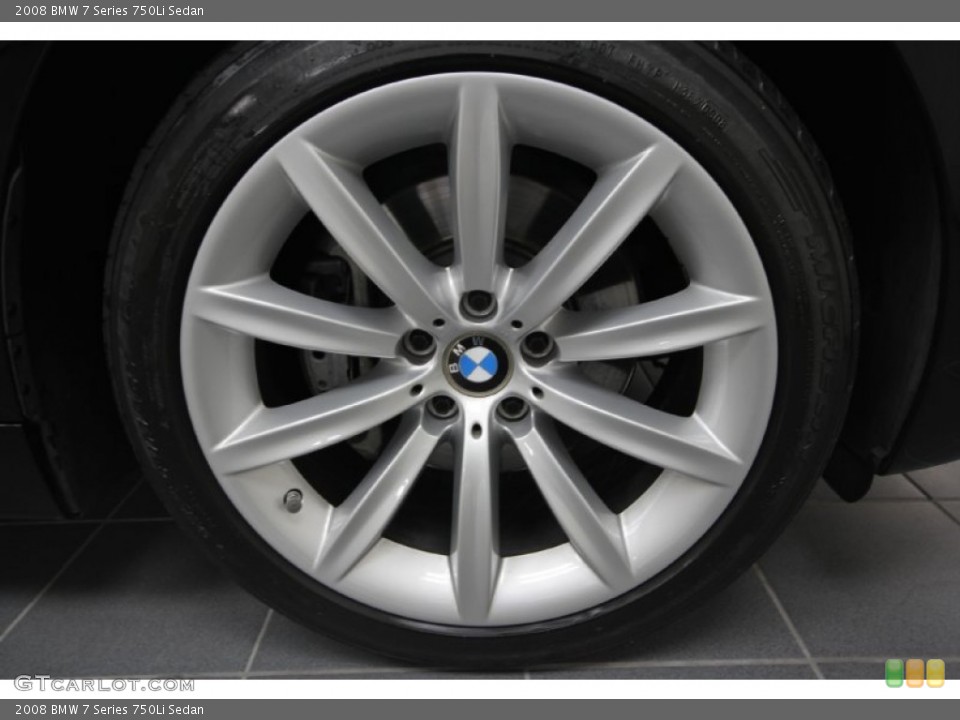 2008 BMW 7 Series 750Li Sedan Wheel and Tire Photo #59538388